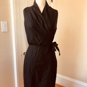 Max Mara Black Silk Cocktail Dress